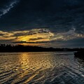 Golden Dusk Over Boardman Lake