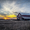 Twilight Over the Barn